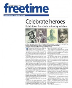 A newspaper report on the exhibition